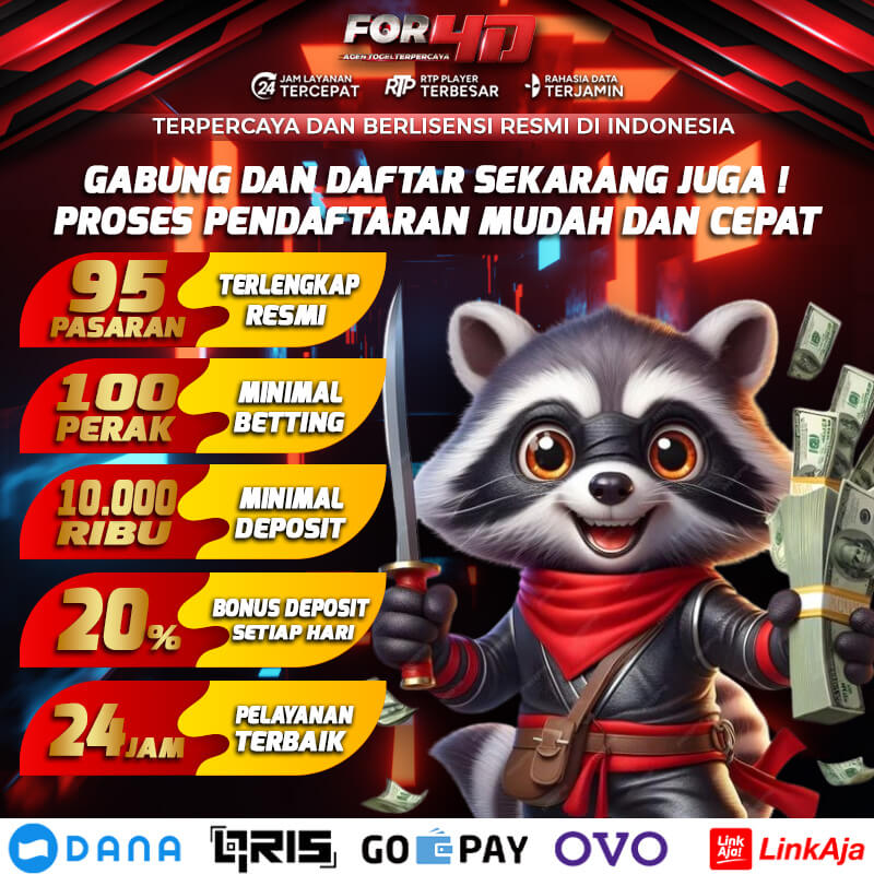 Pusat Informasi FOR4D Bandar Togel Online Hadiah 4D 10 Juta