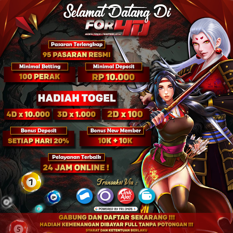 Pusat Daftar FOR4D Situs Togel Terpercaya Nomor 1 Di Indonesia