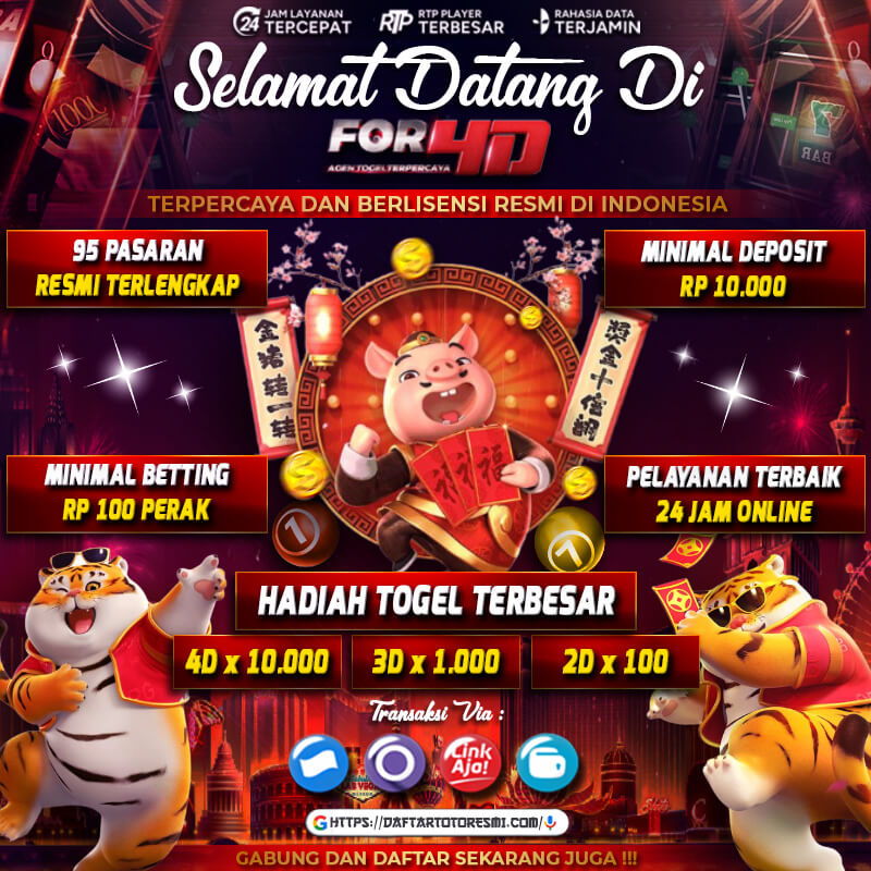 FOR4D Daftar Situs Agen Togel Terpercaya Hadiah Terbesar