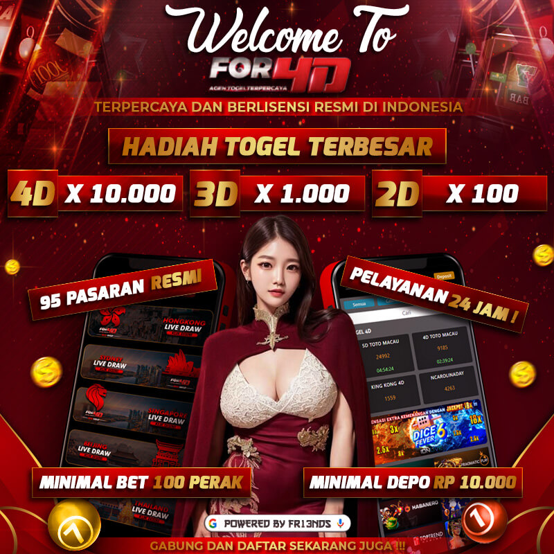 FOR4D Laman Resmi Situs Togel Terpercaya Hadiah Terbesar!